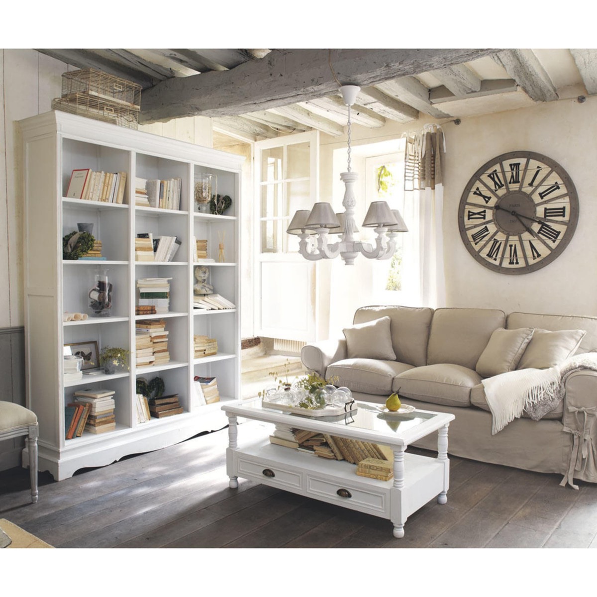 White 2-Drawer Coffee Table Joséphine – image 7