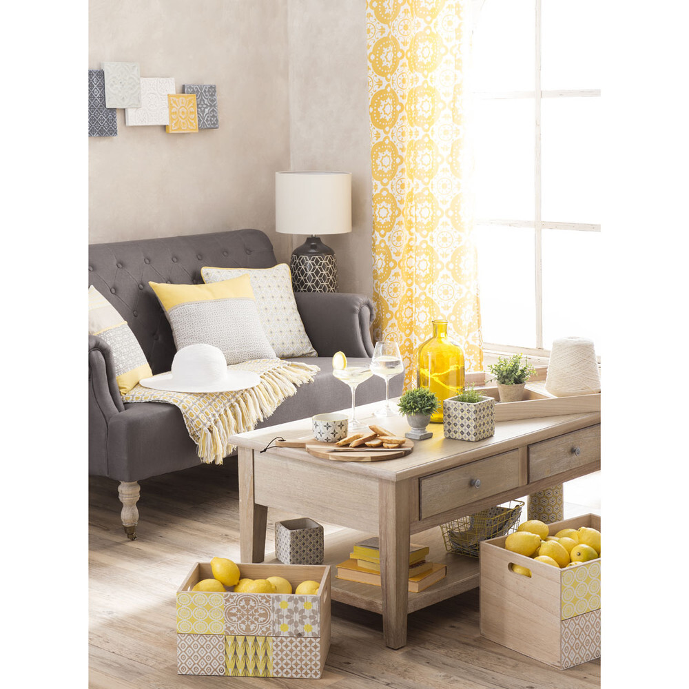 Grey Paulownia Wood Coffee Table – image 7
