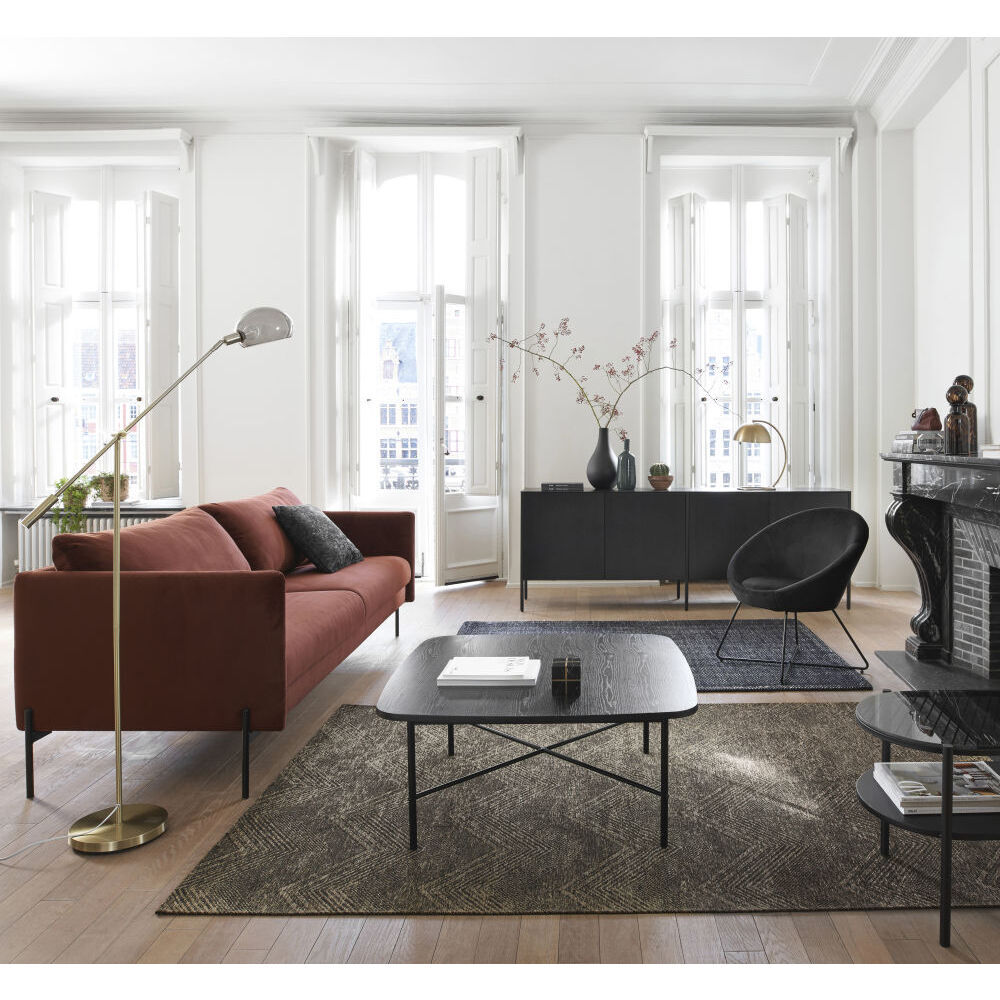 Square coffee table in black – image 2