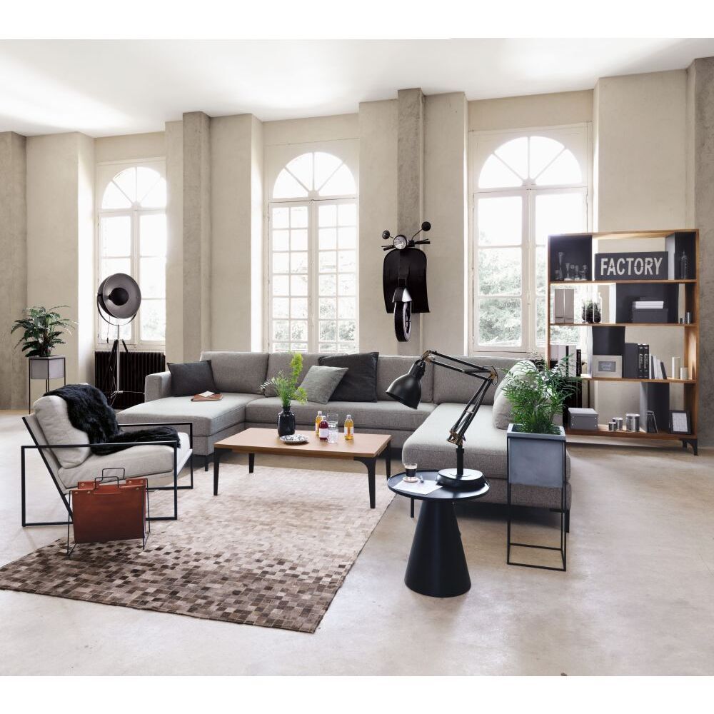 Pale Mango Wood and Metal Coffee Table – image 4