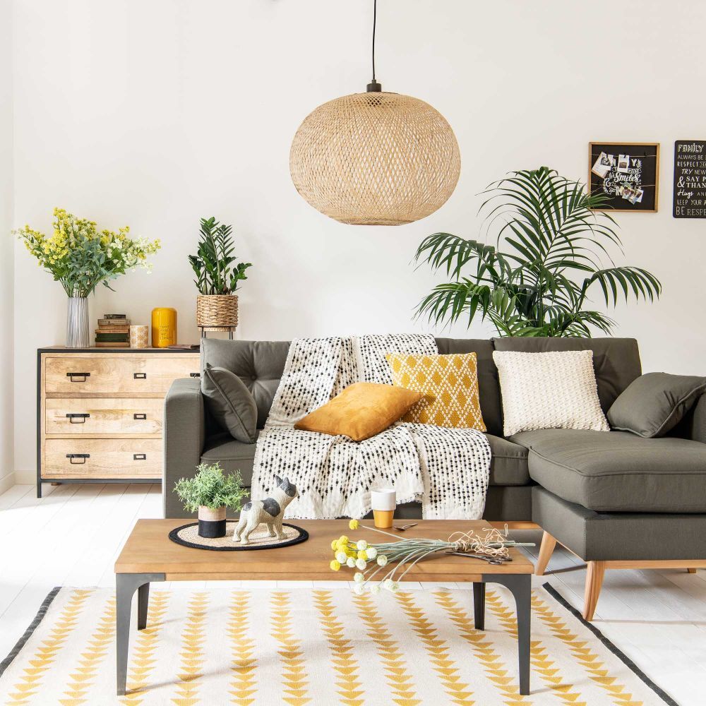 Pale Mango Wood and Metal Coffee Table – image 6