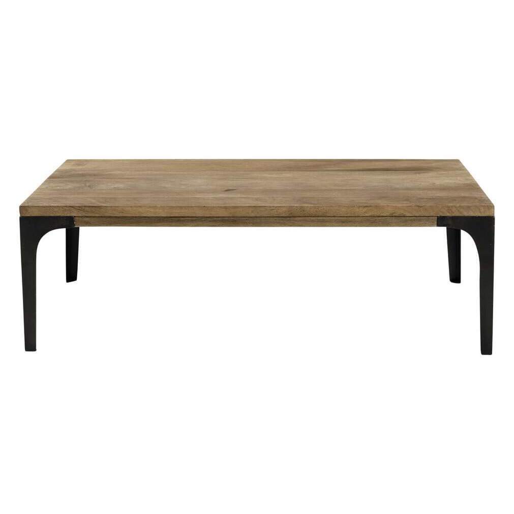 Pale Mango Wood and Metal Coffee Table – image 2