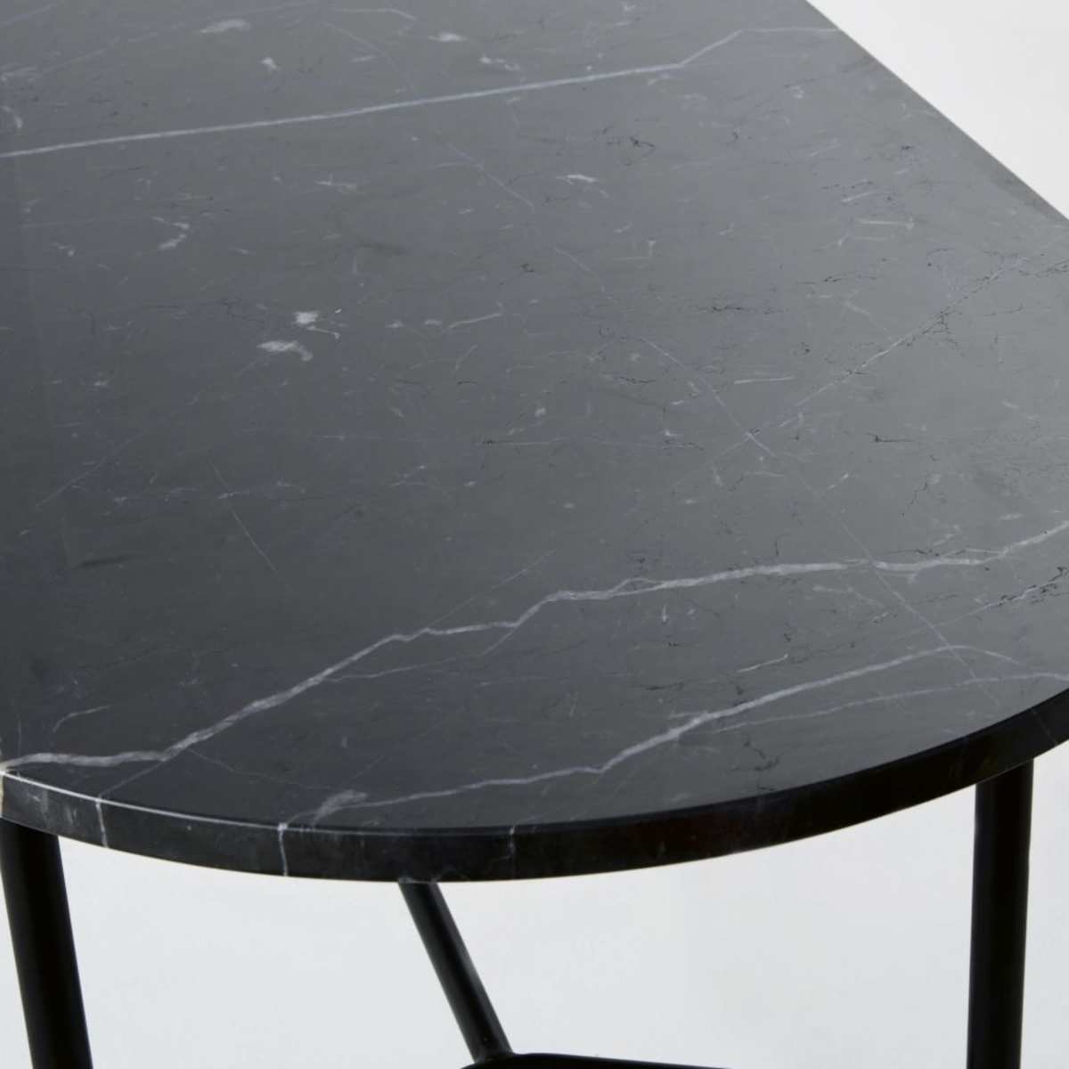 Oval Black Marble Coffee Table Sloane – image 3