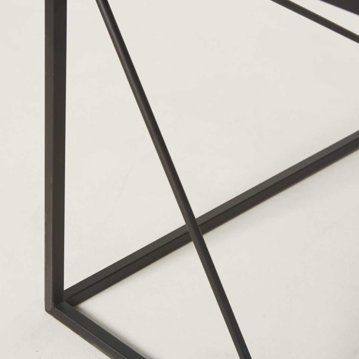 Square Black Metal Coffee Table Edwin – image 5