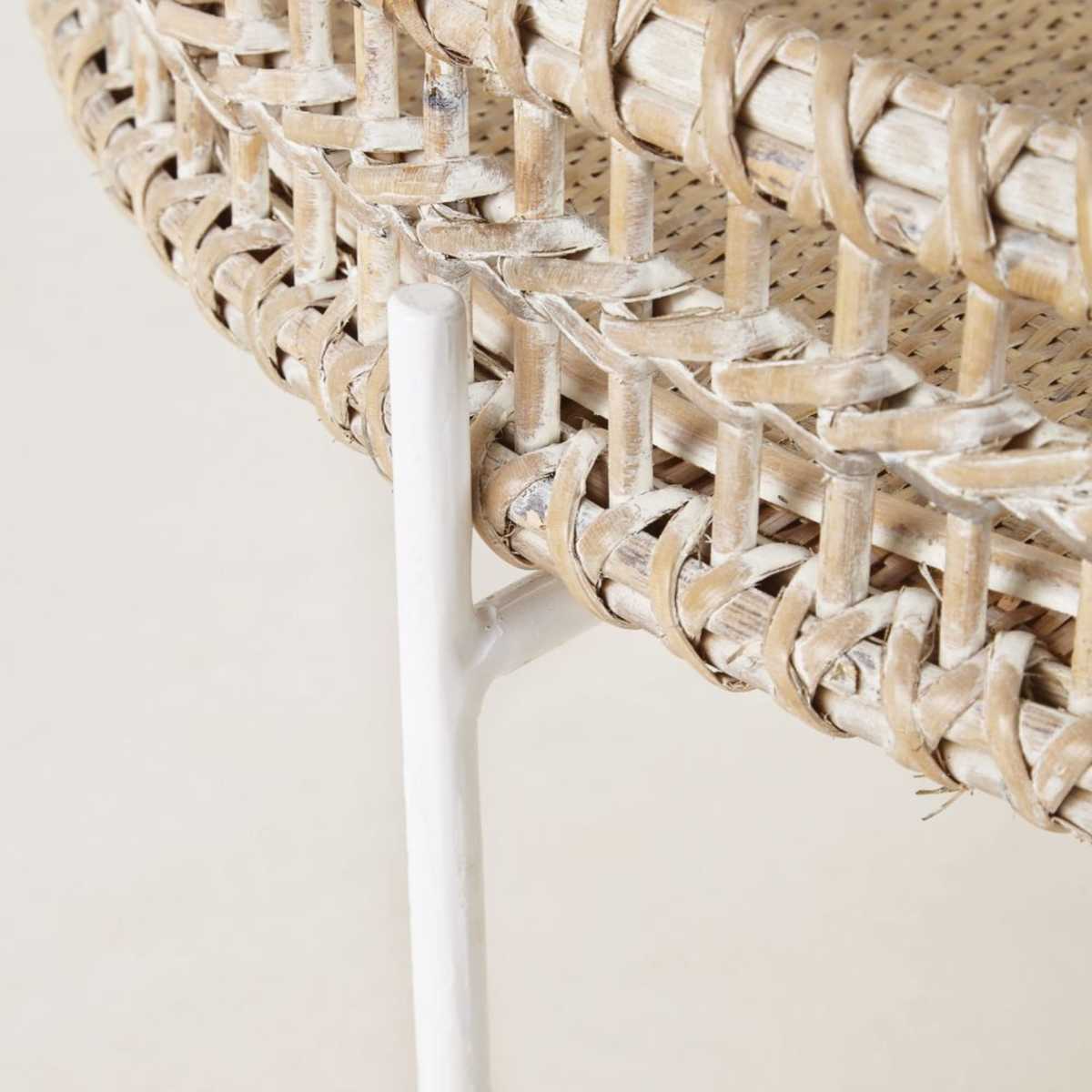 Round Woven Rattan and Metal Coffee Table Panglao – image 4