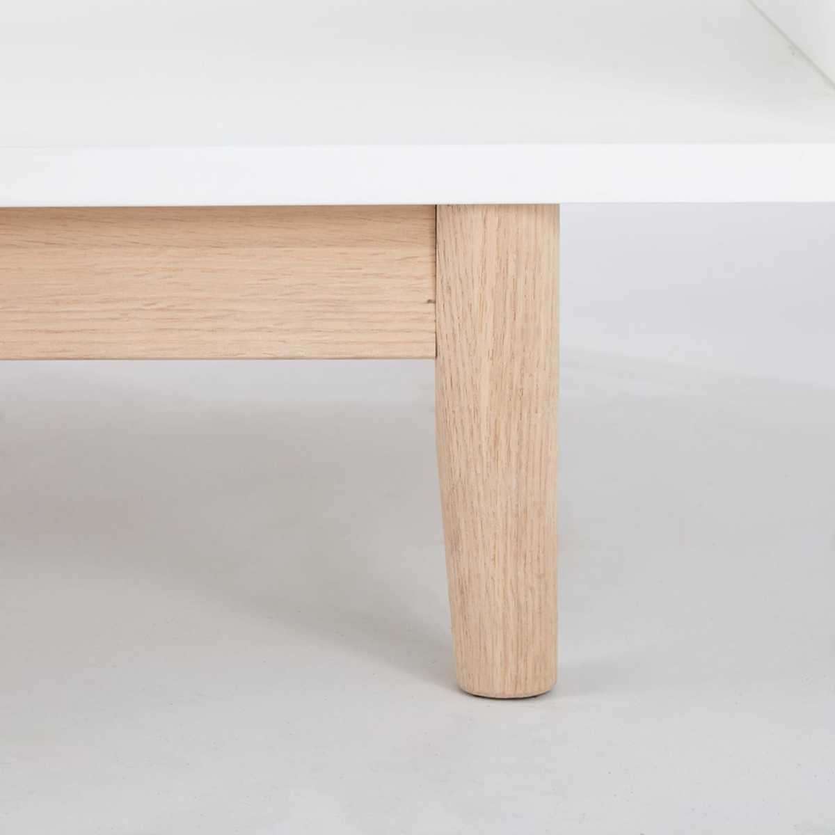 White 2-Drawer Scandinavian-Style Coffee Table Artic – image 6