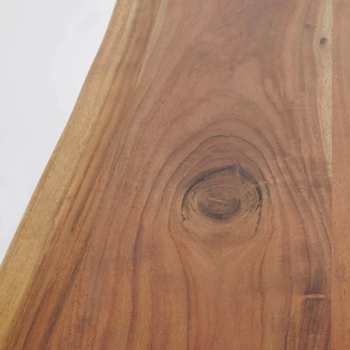 Black Metal and Acacia Coffee Table Palissandre – image 3