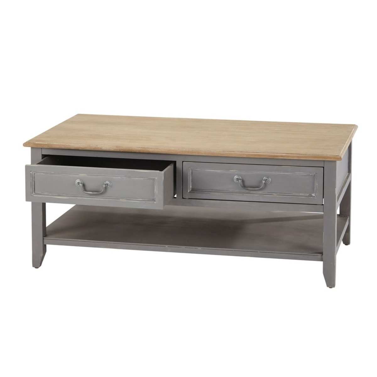 2-Drawer Coffee Table in Grey Honorine – image 2