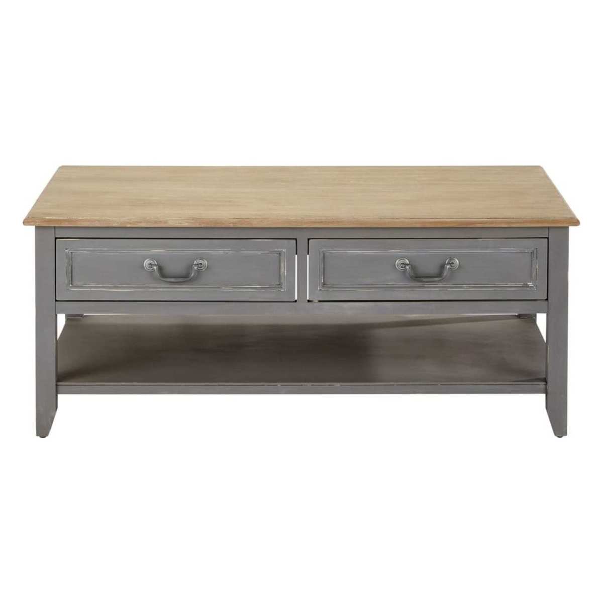 2-Drawer Coffee Table in Grey Honorine – image 1