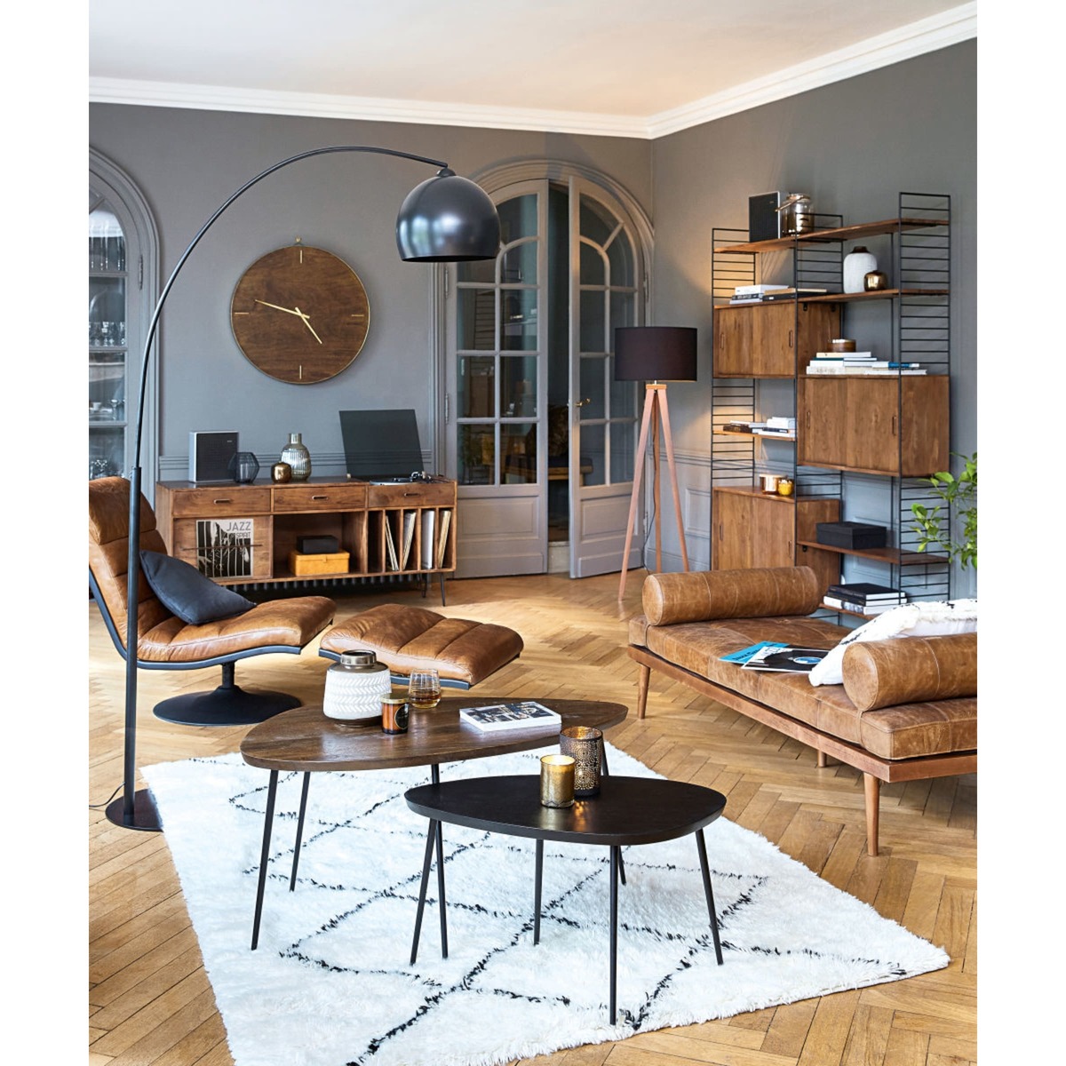 Nest of mango woodtables Amande – image 5