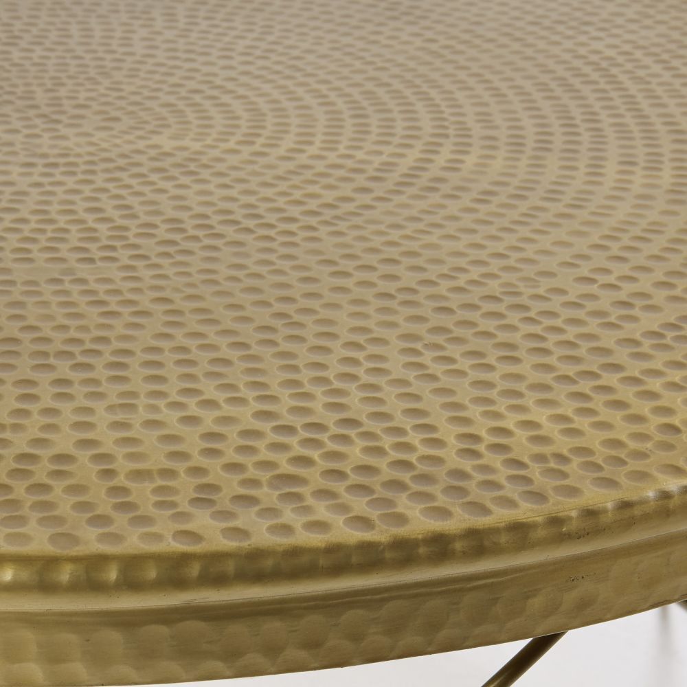 Gold Metal and Aluminium Coffee Table – image 3