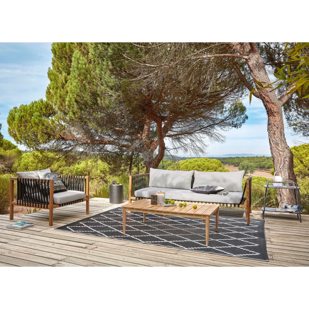 Solid Acacia Garden Coffee Table Galapagos – image 7