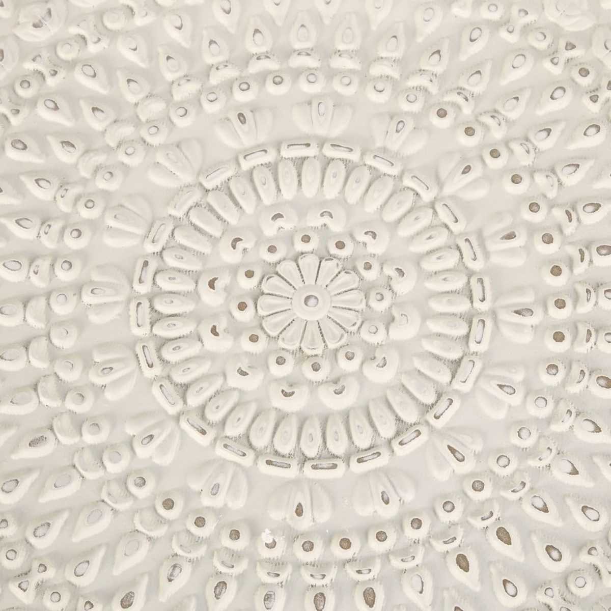 White Glass Nesting Tables with Engraved Designs Kayla – image 3