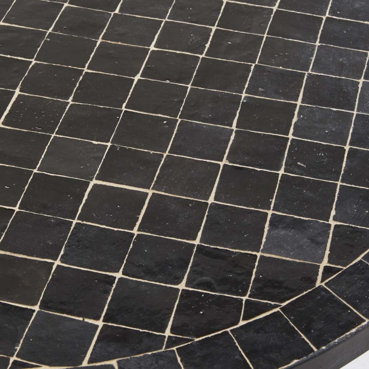 Black Mosaic Garden Coffee Table Zeliges – image 3