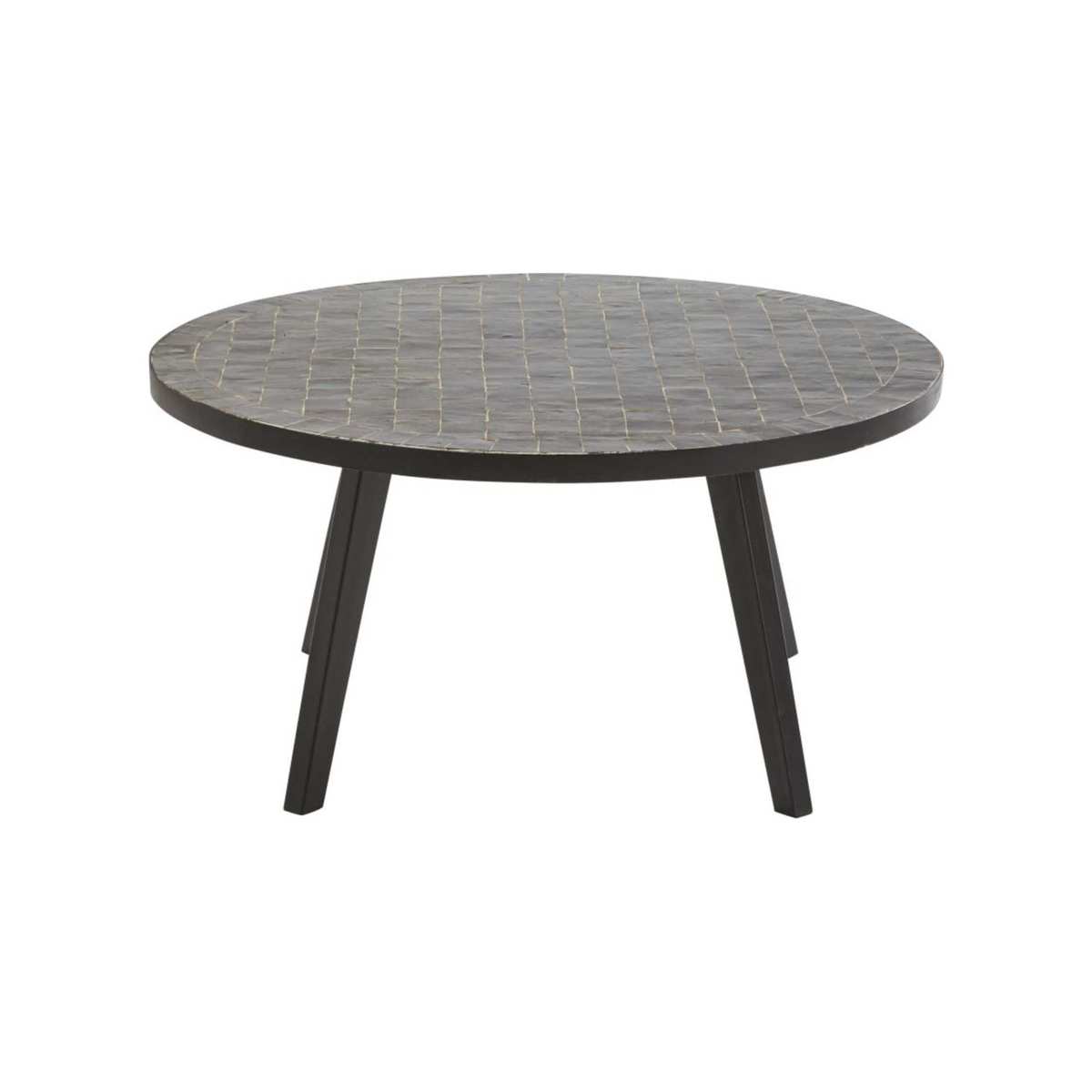Black Mosaic Garden Coffee Table Zeliges – image 2