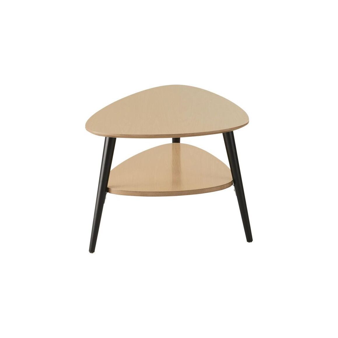 Ovoid coffee table with 2 levels – image 2