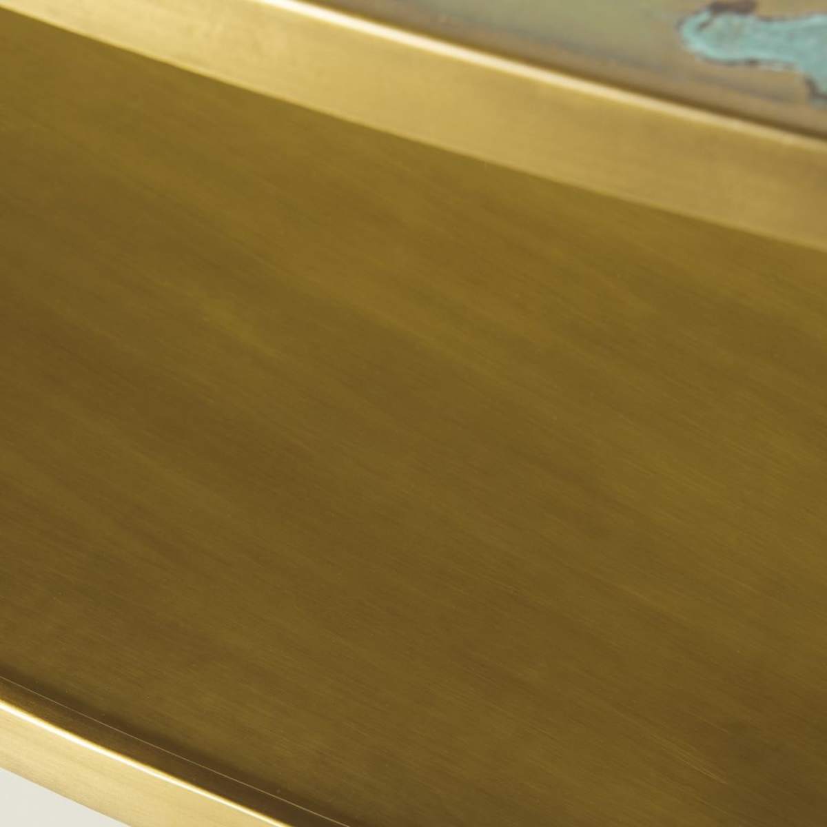 Oval Brass Coffee Table with Two Surfaces Zenith – image 4
