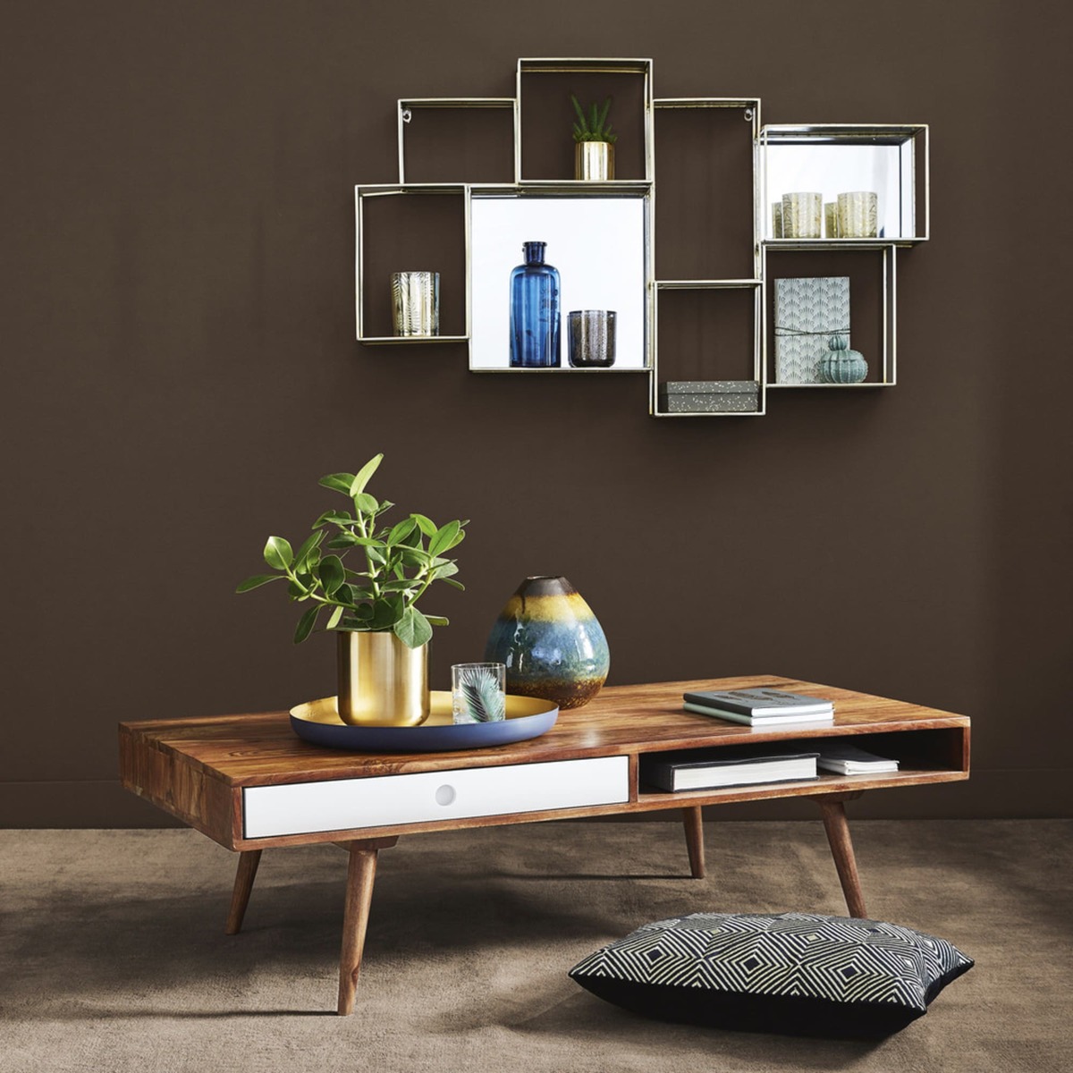 Sheesham Wood Vintage Coffee Table Andersen – image 3