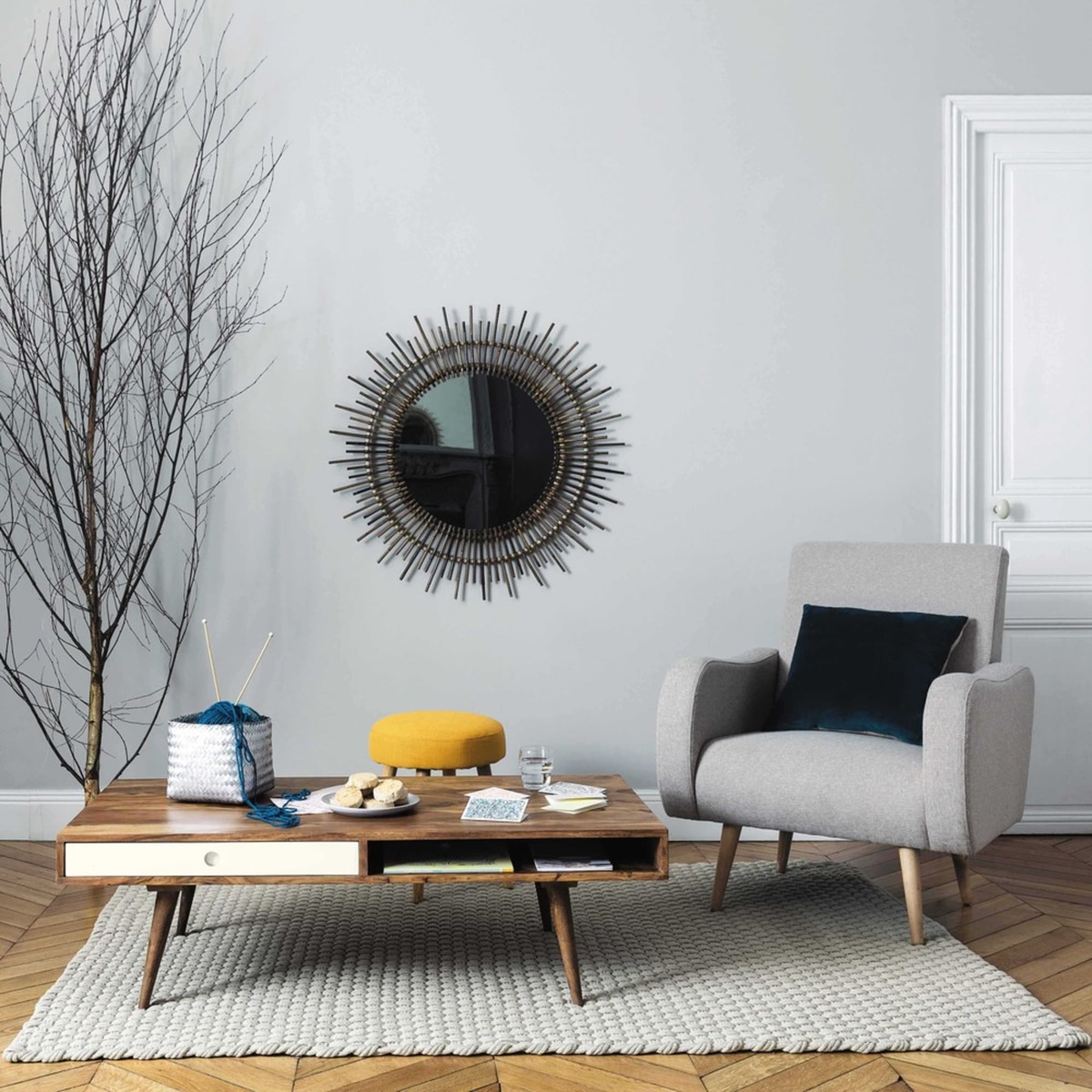 Sheesham Wood Vintage Coffee Table Andersen – image 6