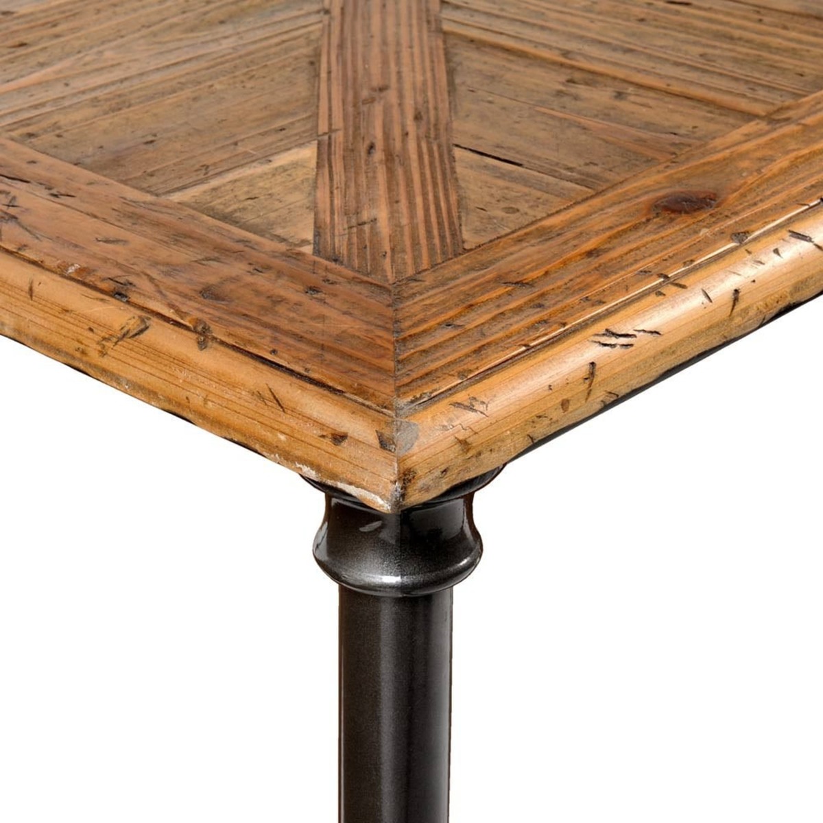 Recycled pine and metal coffee table Fontainebleau – image 3