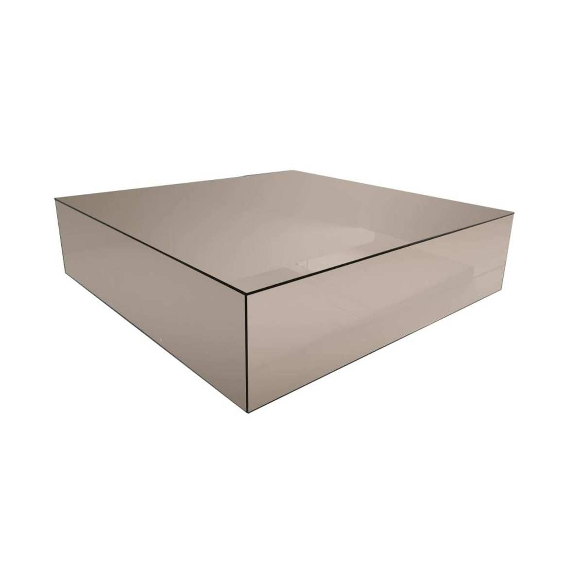 Smoked Gold Glass Coffee Table Mirio – image 2