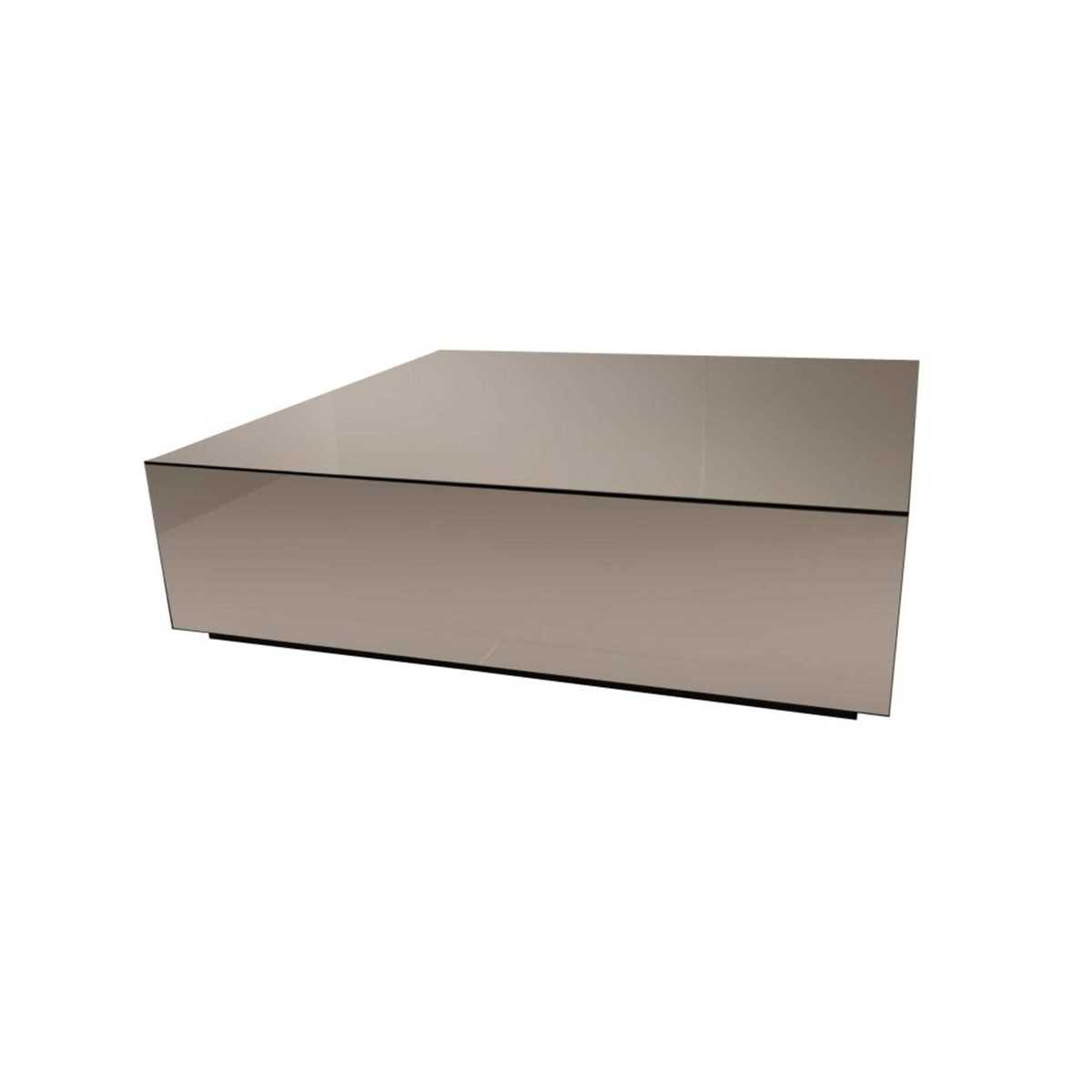Smoked Gold Glass Coffee Table Mirio – image 3
