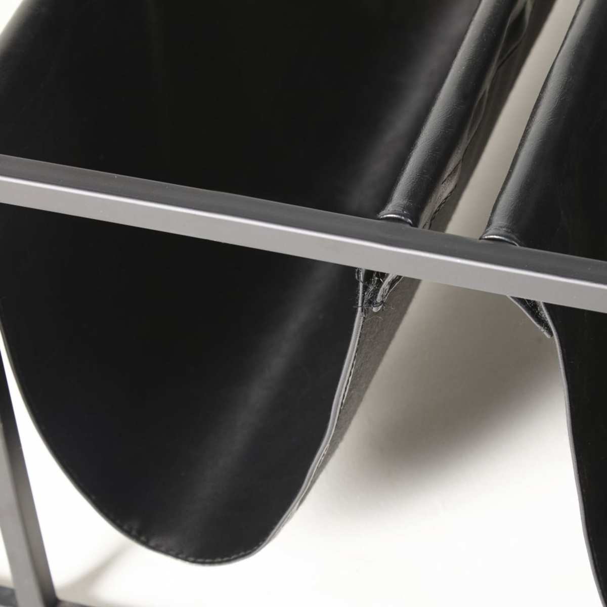 Black Metal and Glass Coffee Table Newspaper – image 4