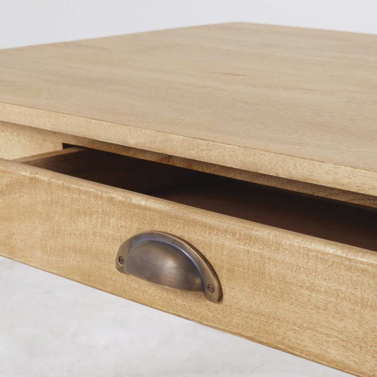 Recycled Mango Wood Coffee Table with 2 Drawers Cezanne – image 3