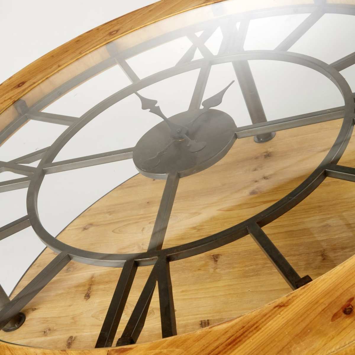Round Clock Coffee Table Burton – image 3
