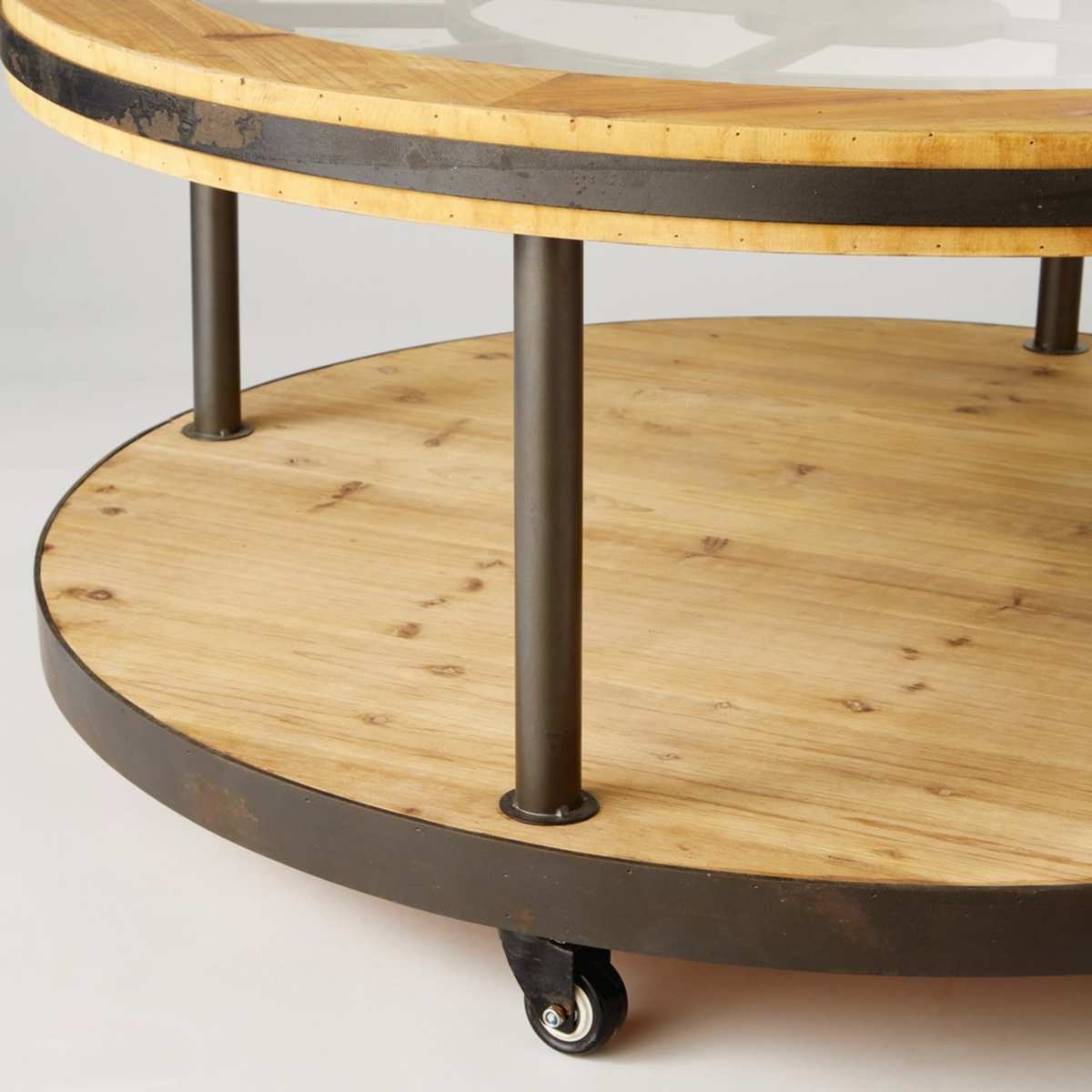 Round Clock Coffee Table Burton – image 4