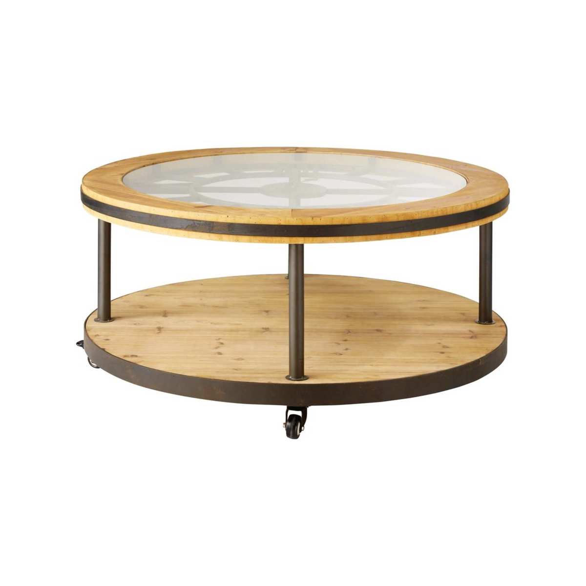 Round Clock Coffee Table Burton – image 2