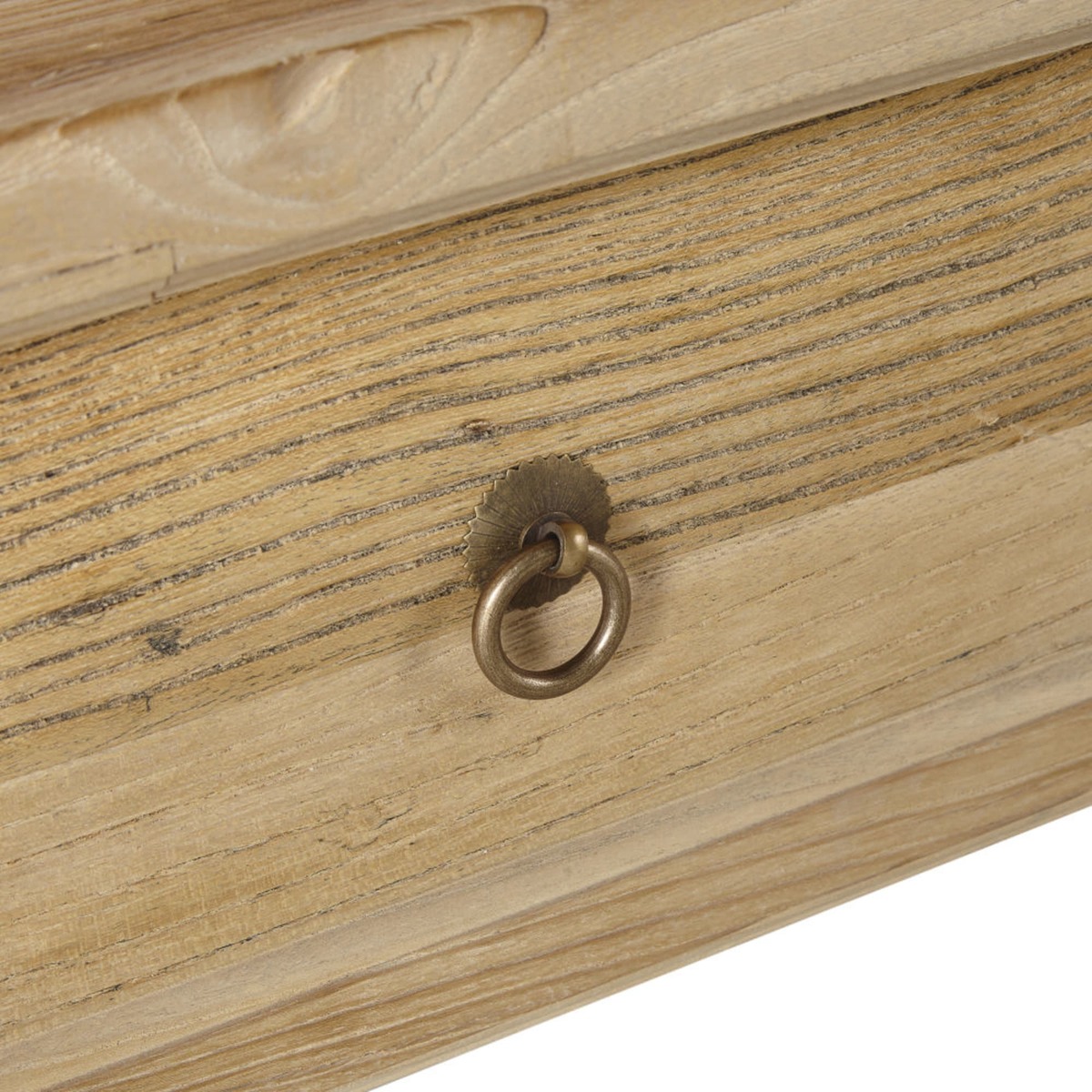 Recycled Elm Coffee Table with 2 Doors and 2 Drawers Yumi – image 4