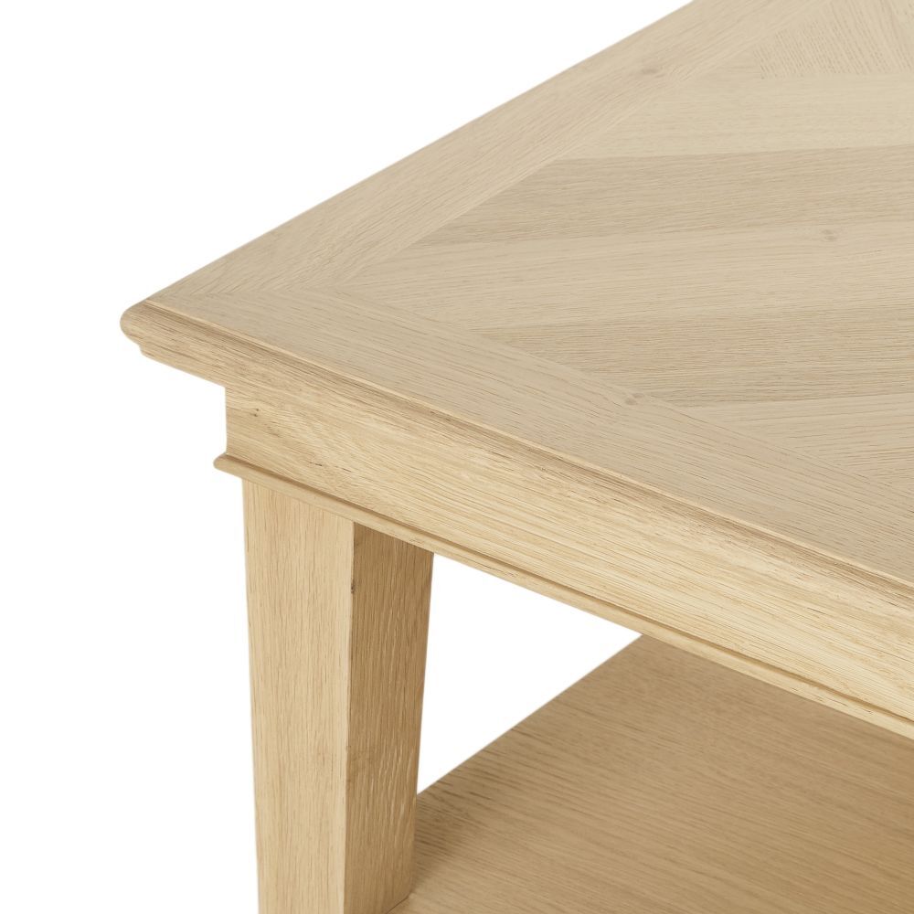 Herringbone coffee table with 2 levels – image 3