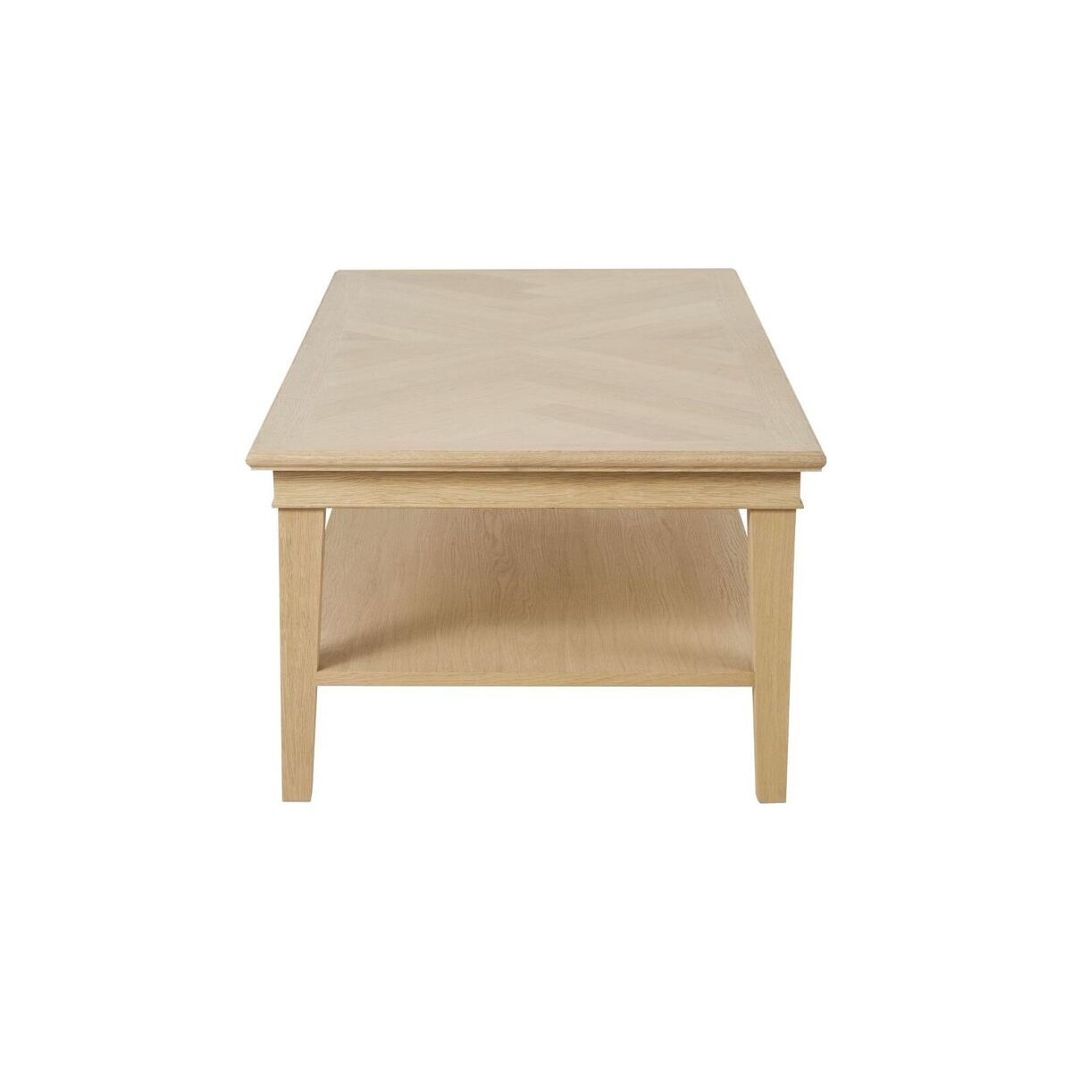 Herringbone coffee table with 2 levels – image 2