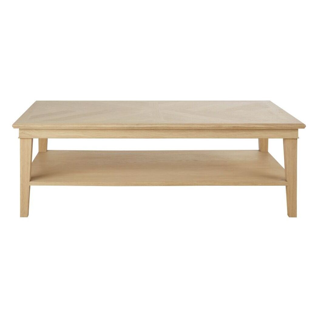 Herringbone coffee table with 2 levels – image 1