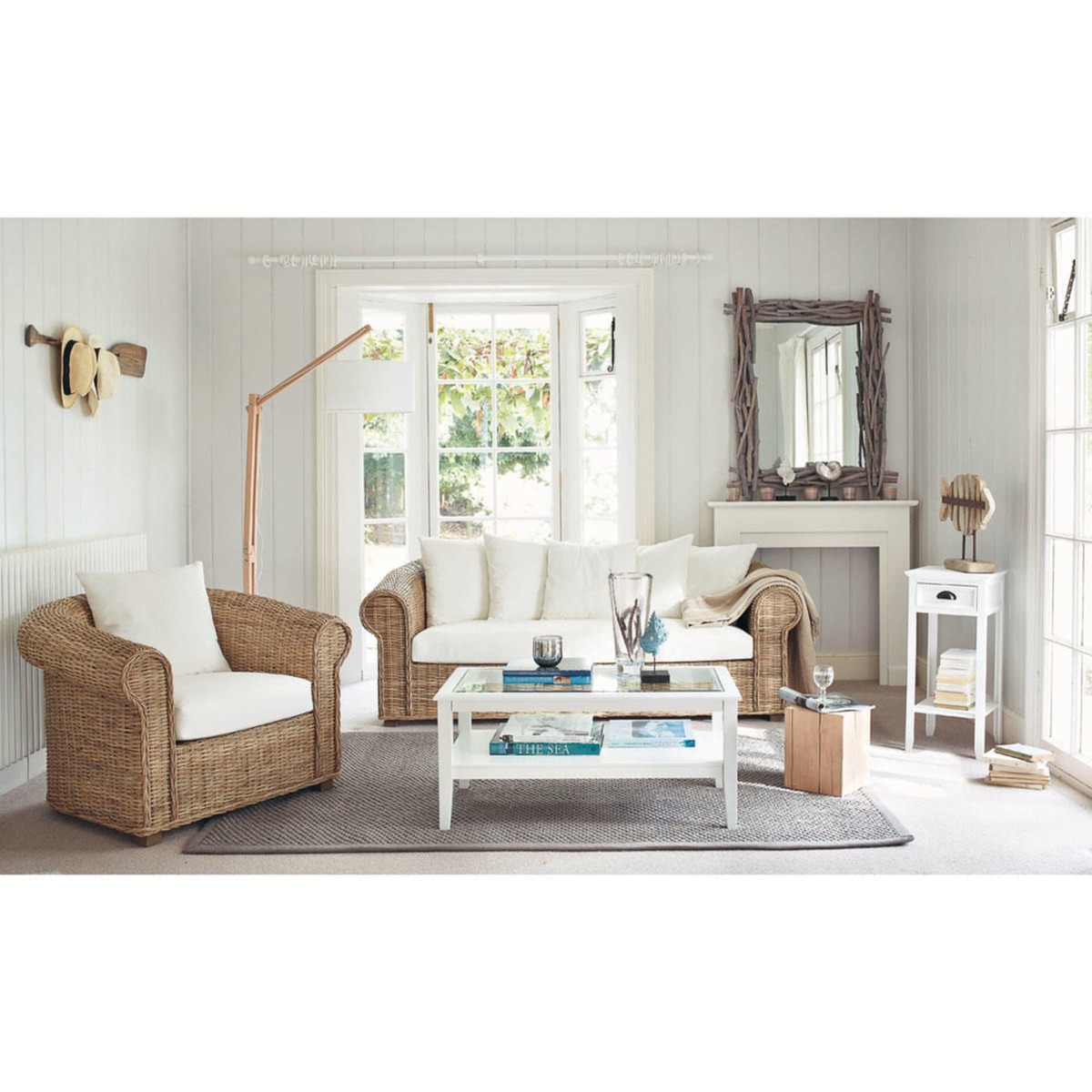 Wooden coffee table W 100cm Pauline – image 2