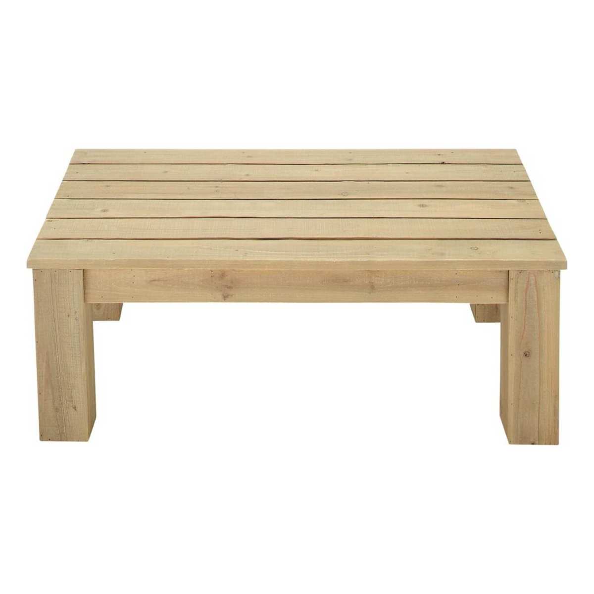 Wooden garden coffee table W 100cm Bréhat – image 1