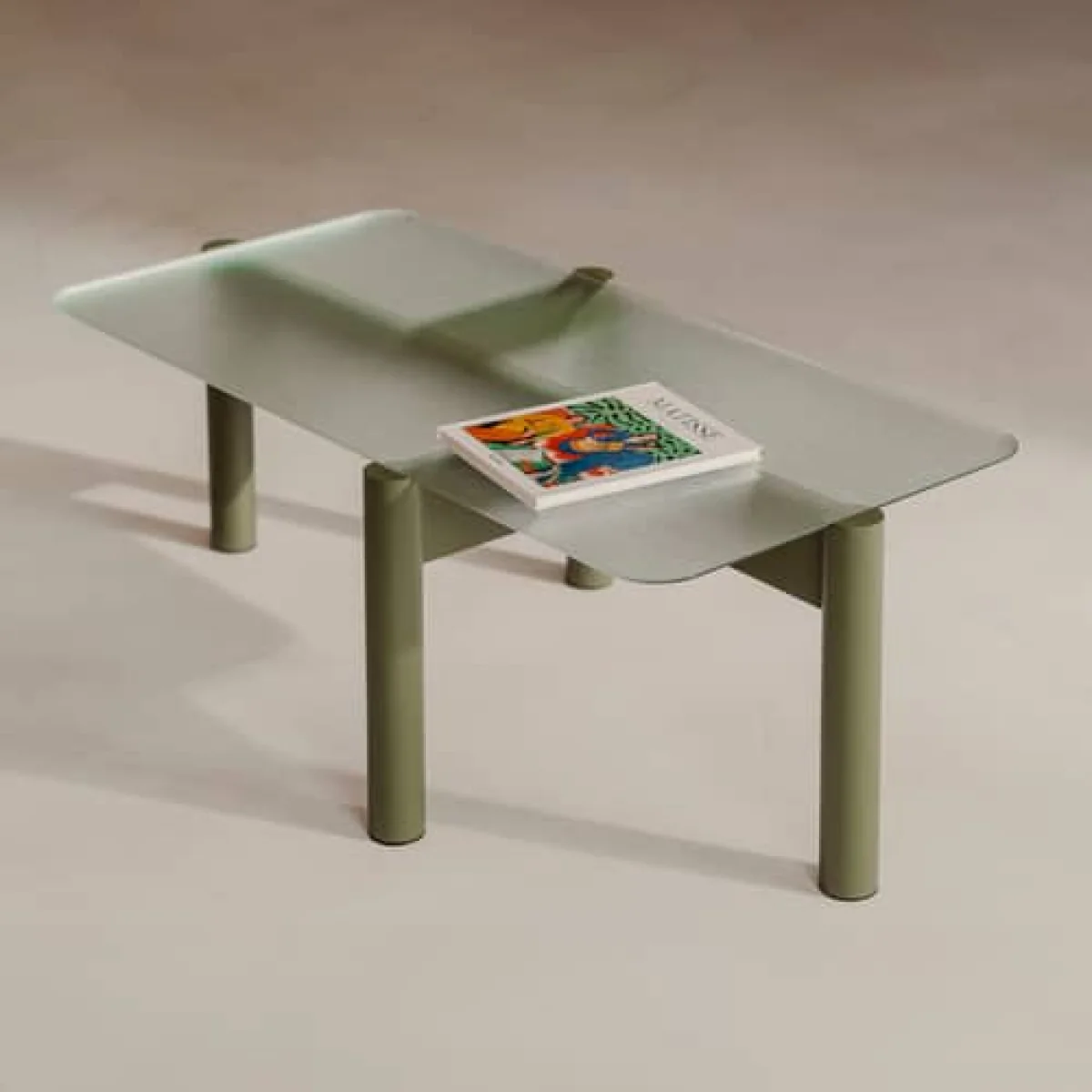 Table basse Kob vert / 105 x 55 x H 40,5 cm - NOO.MA – image 2
