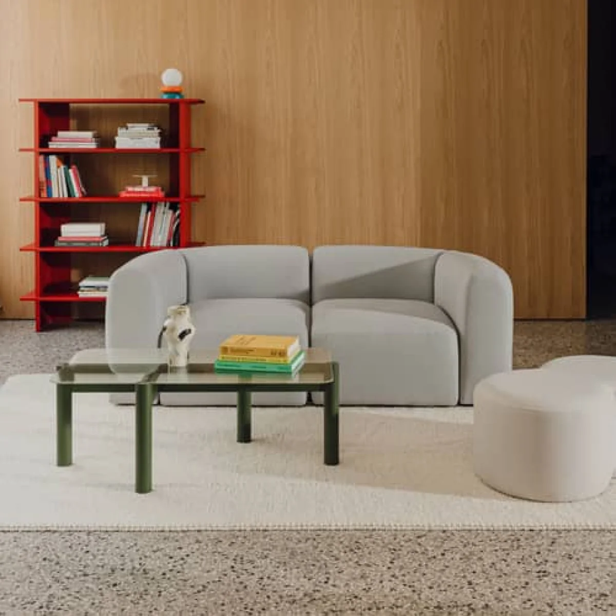 Table basse Kob vert / 105 x 55 x H 40,5 cm - NOO.MA – image 3