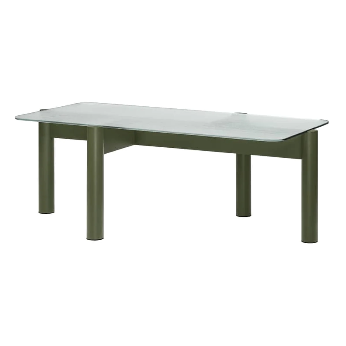 Table basse Kob vert / 105 x 55 x H 40,5 cm - NOO.MA – image 1