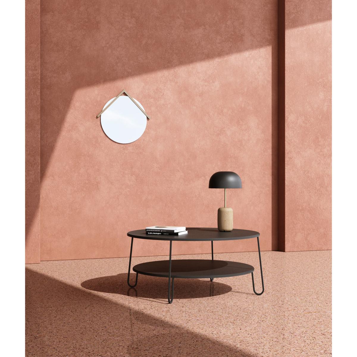 Eugénie Large Coffee table - / Ø 90 - Oak by Hartô Black – image 3