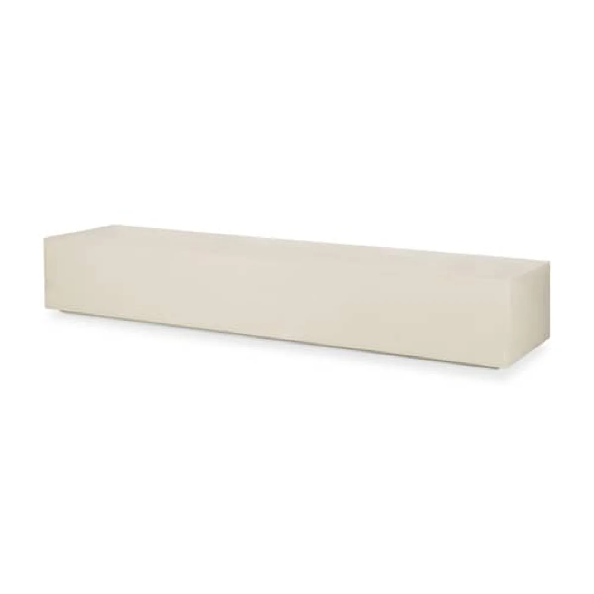 Elements Low console composite material white / 220 x 45 x H 30 cm - Microcement - Ethnicraft – image 2