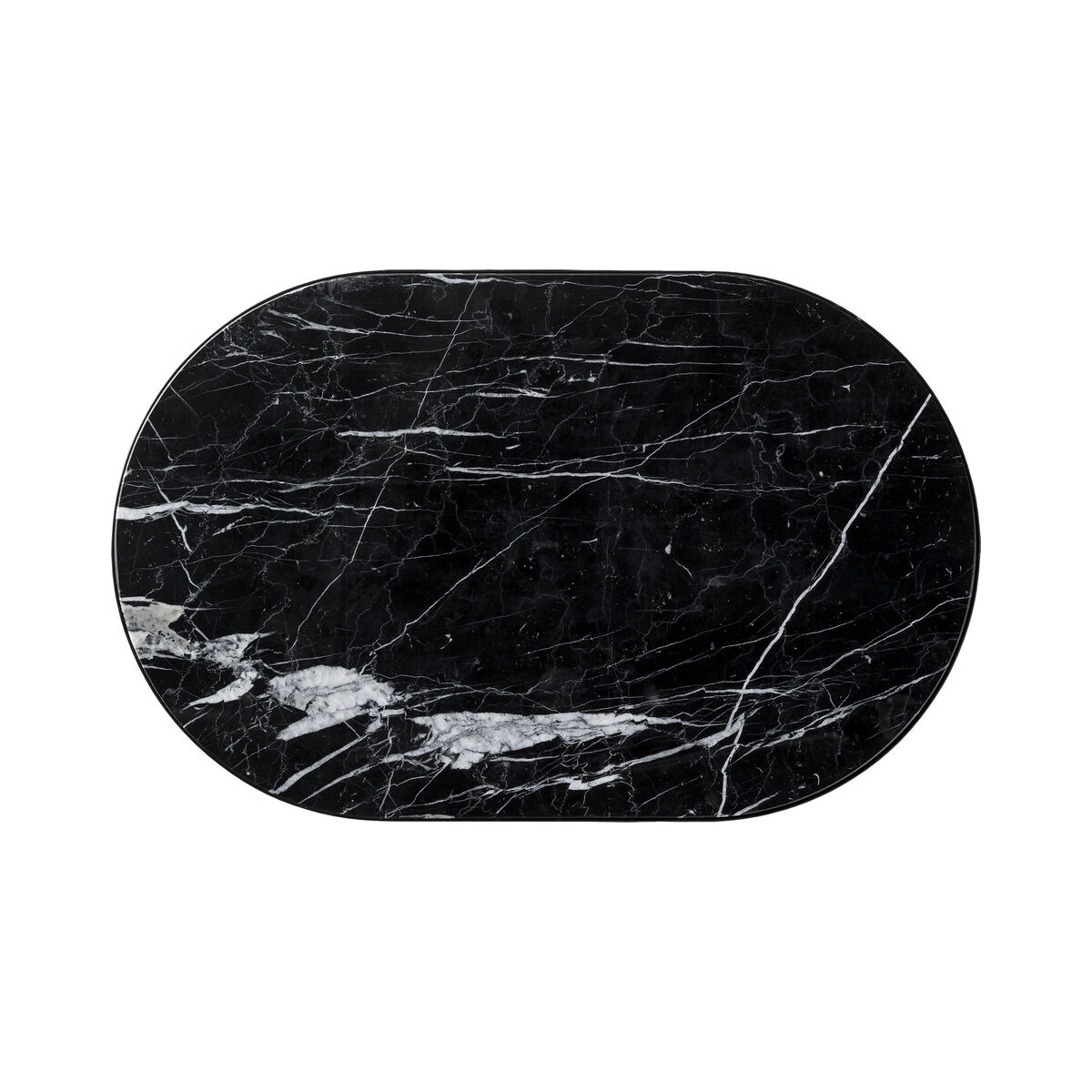 Pausillus Medium Coffee table - / Perforated metal & marble by AYTM Black – image 3
