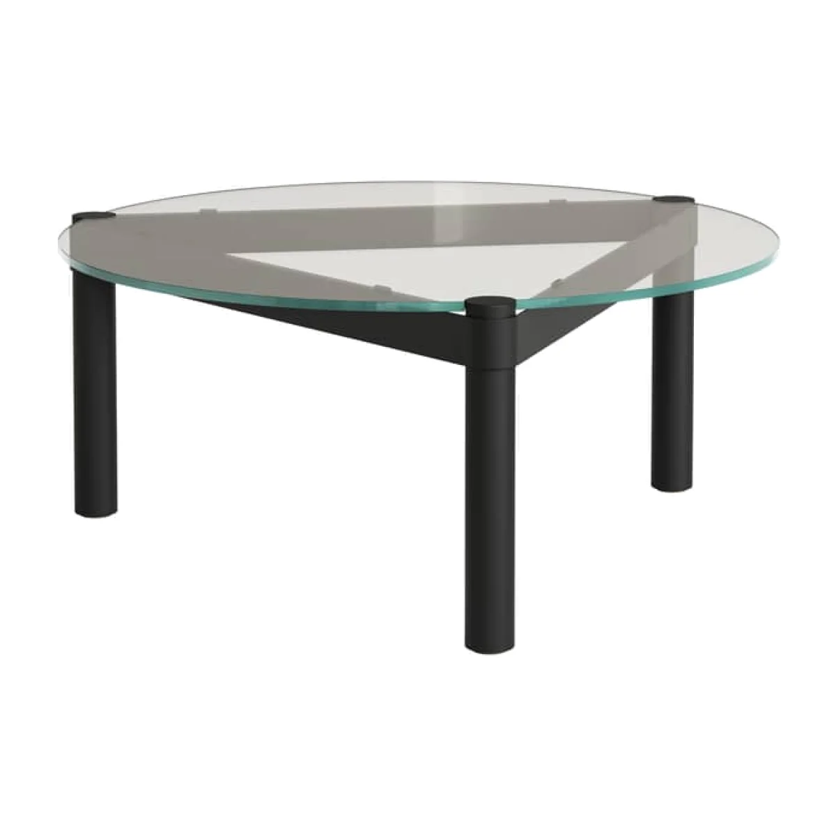 Disc Coffee table glass transparent / Ø 80 cm - TIPTOE – image 1