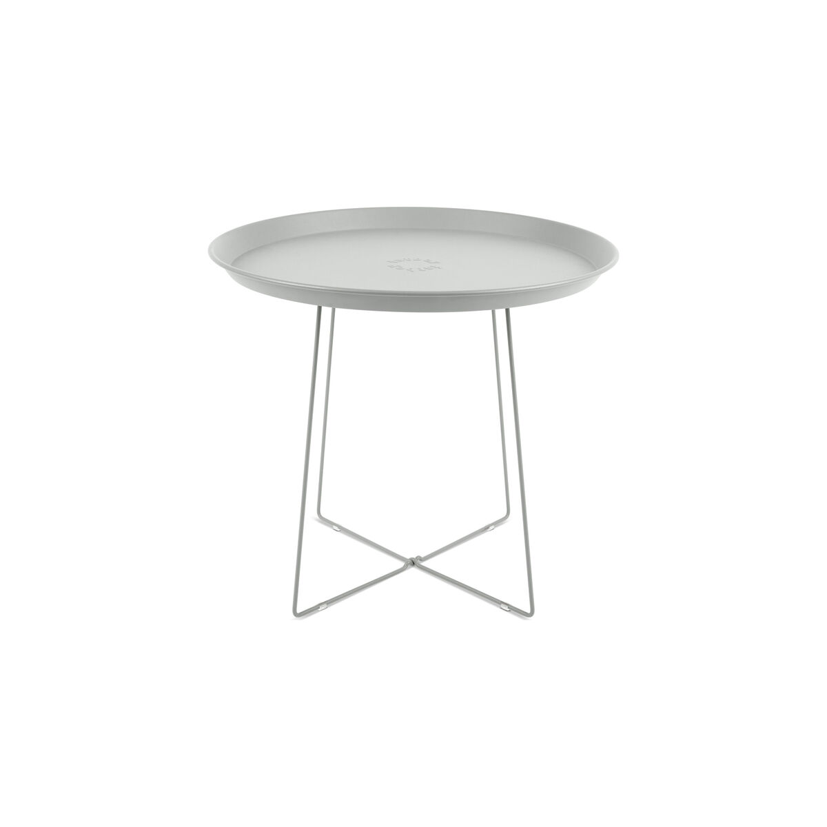 Plat-o Coffee table - / Detachable top - Ø 56 x H 46 cm by Fatboy Grey – image 1