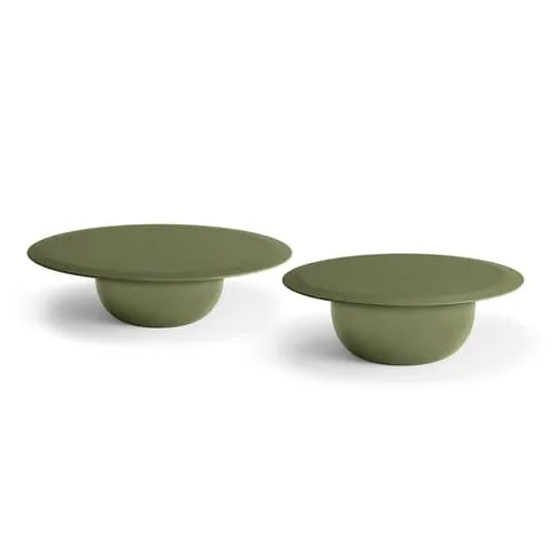 Alfarè Coffee table stone green / Ø 90 x H 30 cm - Concrete - Zanotta – image 2