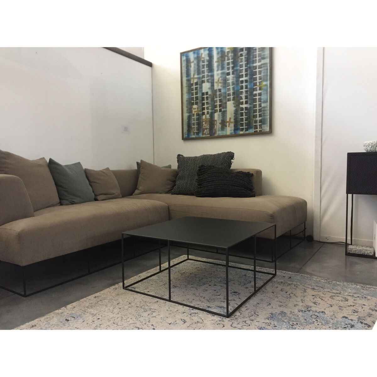 Slim Irony Coffee table - / 70 x 70 x H 34 cm by Zeus Black – image 2