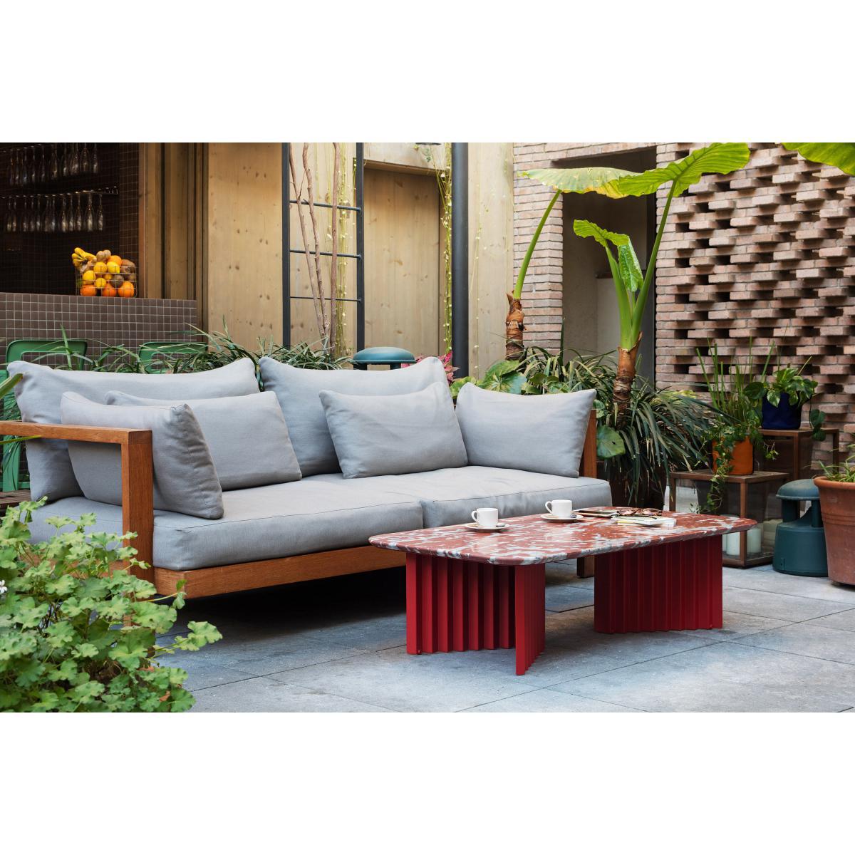 Plec Large Coffee table - / Marble - 115 x 60 x H 30 cm by RS BARCELONA White – image 3
