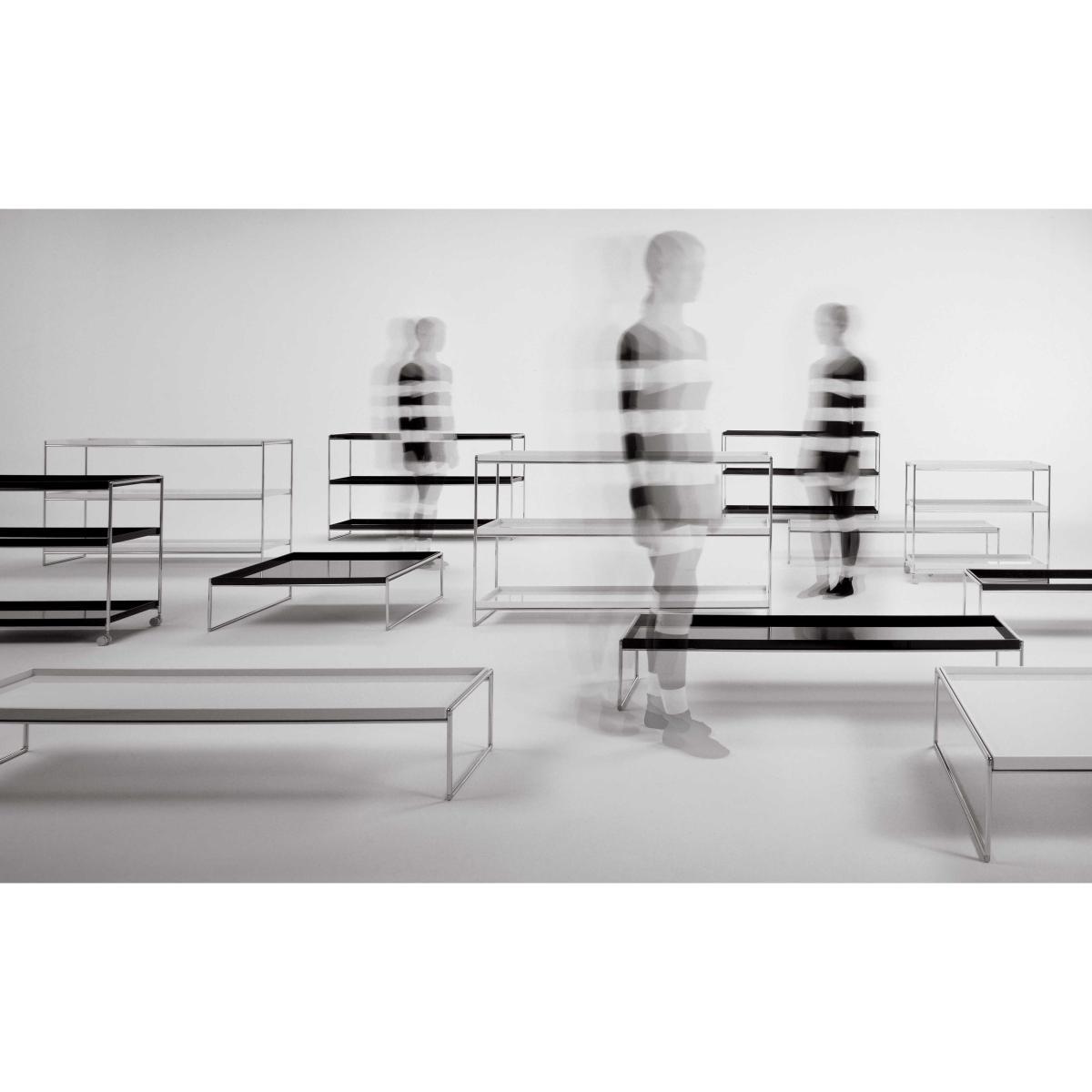Trays Coffee table - 80 x 80 cm by Kartell Black – image 2