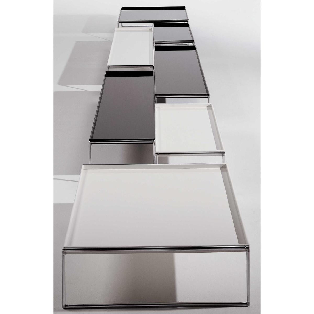 Trays Coffee table - 80 x 80 cm by Kartell Black – image 3